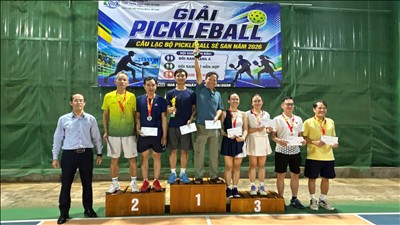 CLB Pickleball Sê San tổ chức giải nội bộ chào mừng Lễ Quốc khánh 02/9