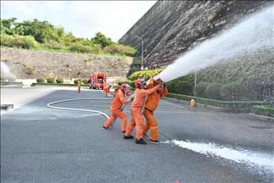Công ty Phát triển Thủy điện Sê San tổ chức diễn tập phương án ứng phó thiên tai, PCCC&CNCH năm 2026