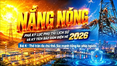 Nắng nóng phá kỷ lục phụ tải lịch sử và kỳ tích bảo đảm điện hè 2026: Thế trận đa chủ thể: Sức mạnh tổng lực phía nguồn 